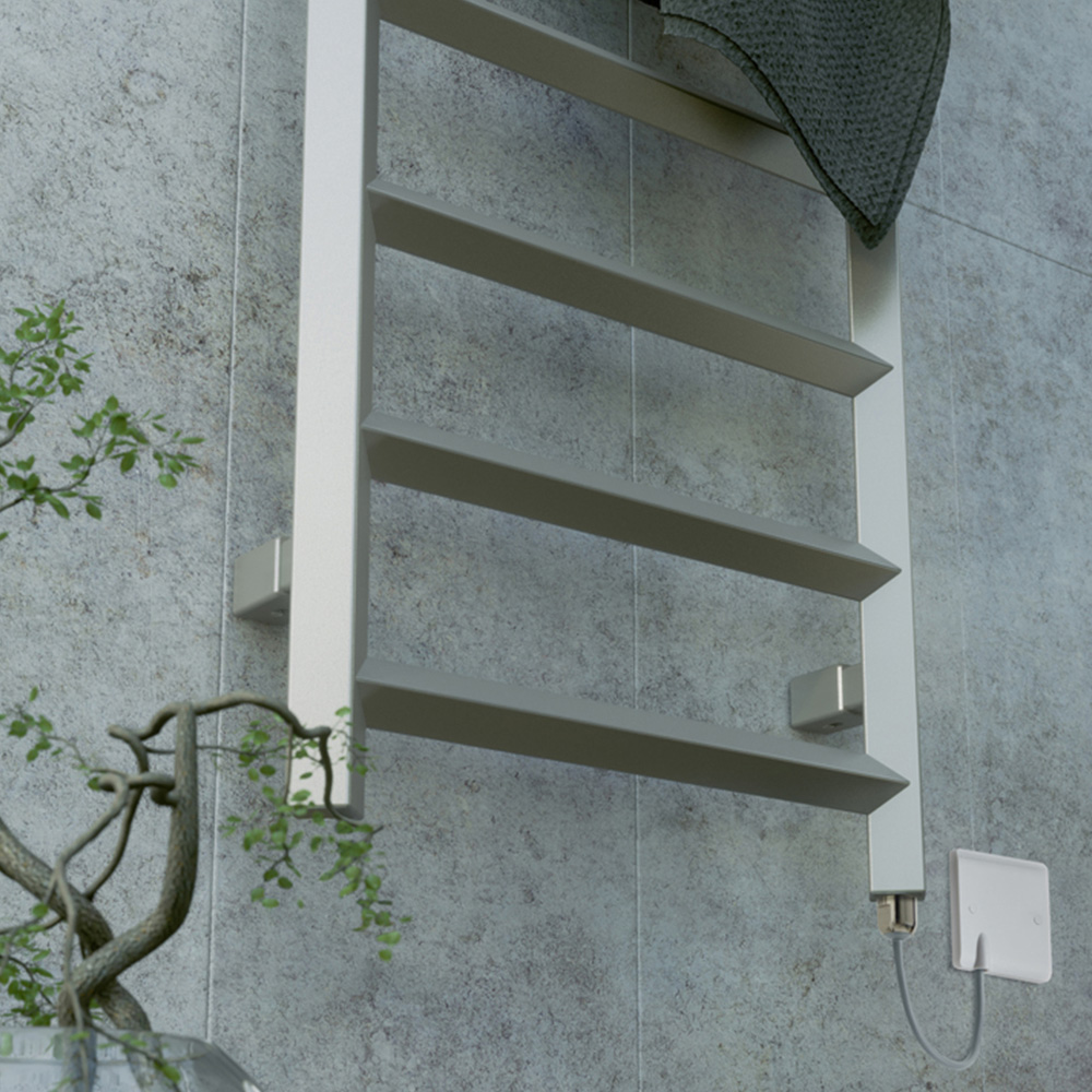 Terma Crystal Sparkling Gravel Taupe Electric Towel Rail 1200 x 500mm Image 6