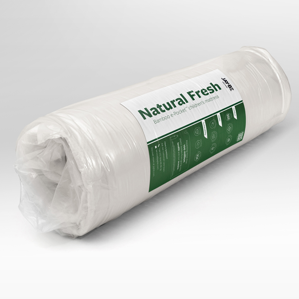 Jay-Be Single Natural Fresh Bamboo e-Pocket Children's Mattress Image 5