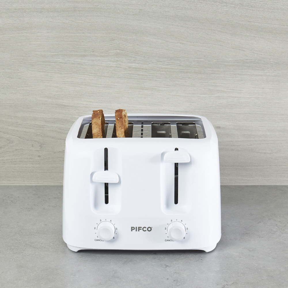 Pifco White 4 Slice Toaster Image 2