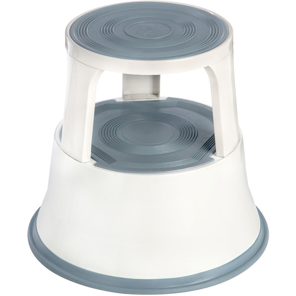 Premier Housewares White 2 Tier Step Stool Image 2
