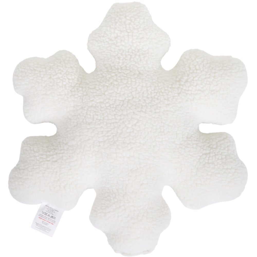 Snowflake Shaped Cushion - White Image 2