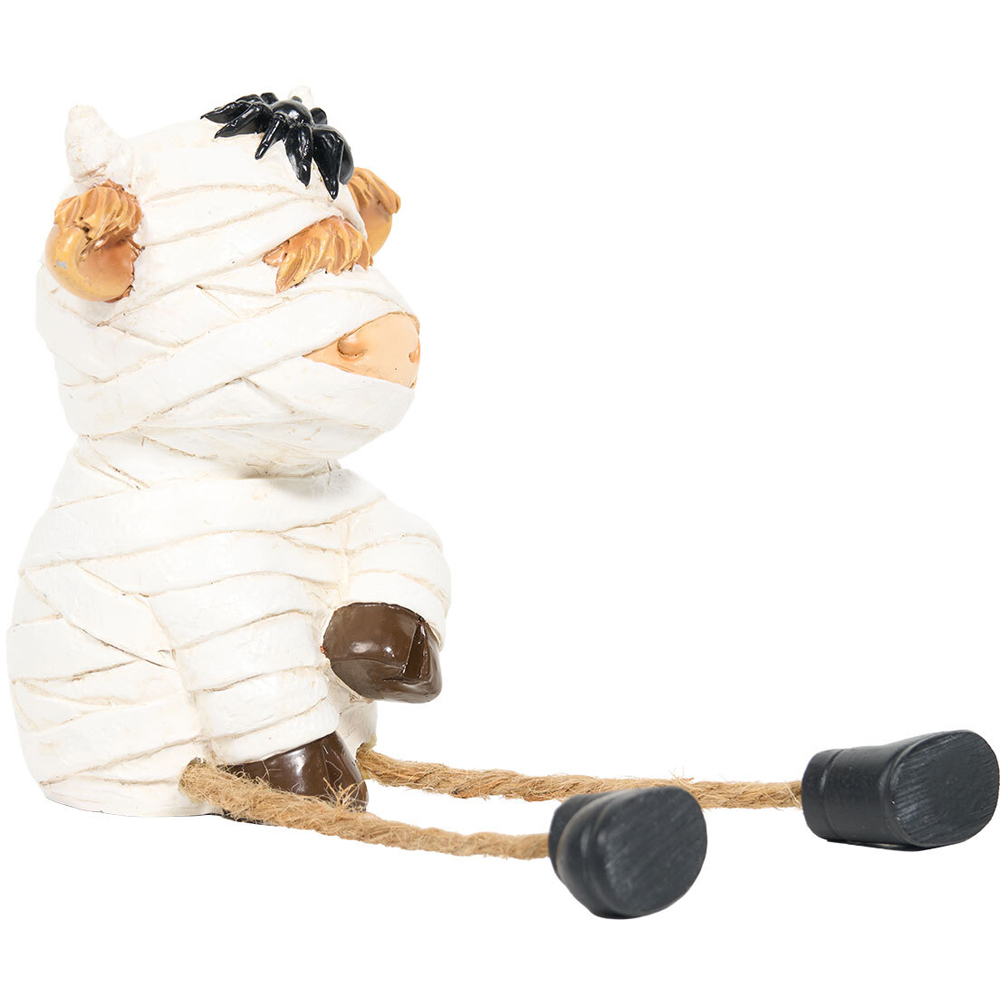 Halloween Sitting Highland Cow Decoration Image 5