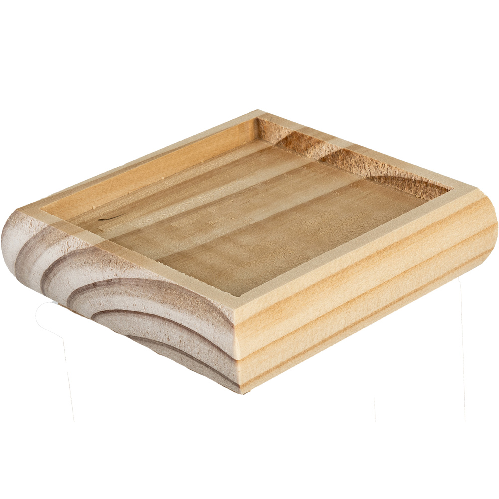 Blueprint Joinery Cambridge Flat Clear Pine Newel Post Cap 82mm Image 2
