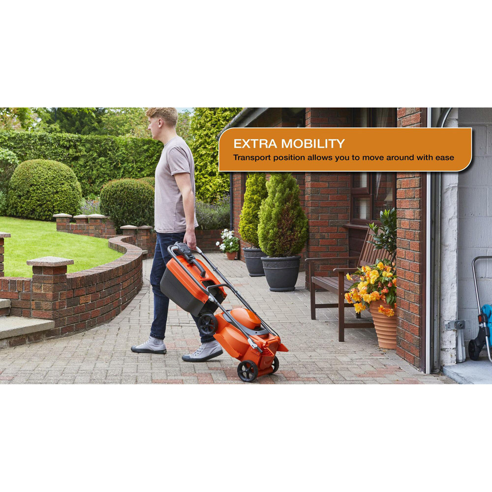 Flymo SimpliStore 300Li 9705395-01 40W Hand Propelled 30cm Rotary Lawn Mower Image 5