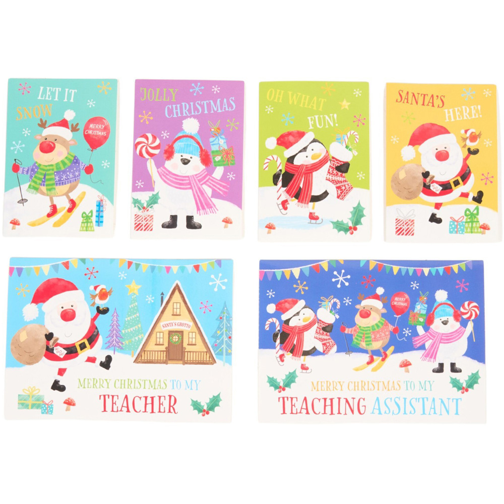 Pack of 32 Fun Christmas School Cards Image 3
