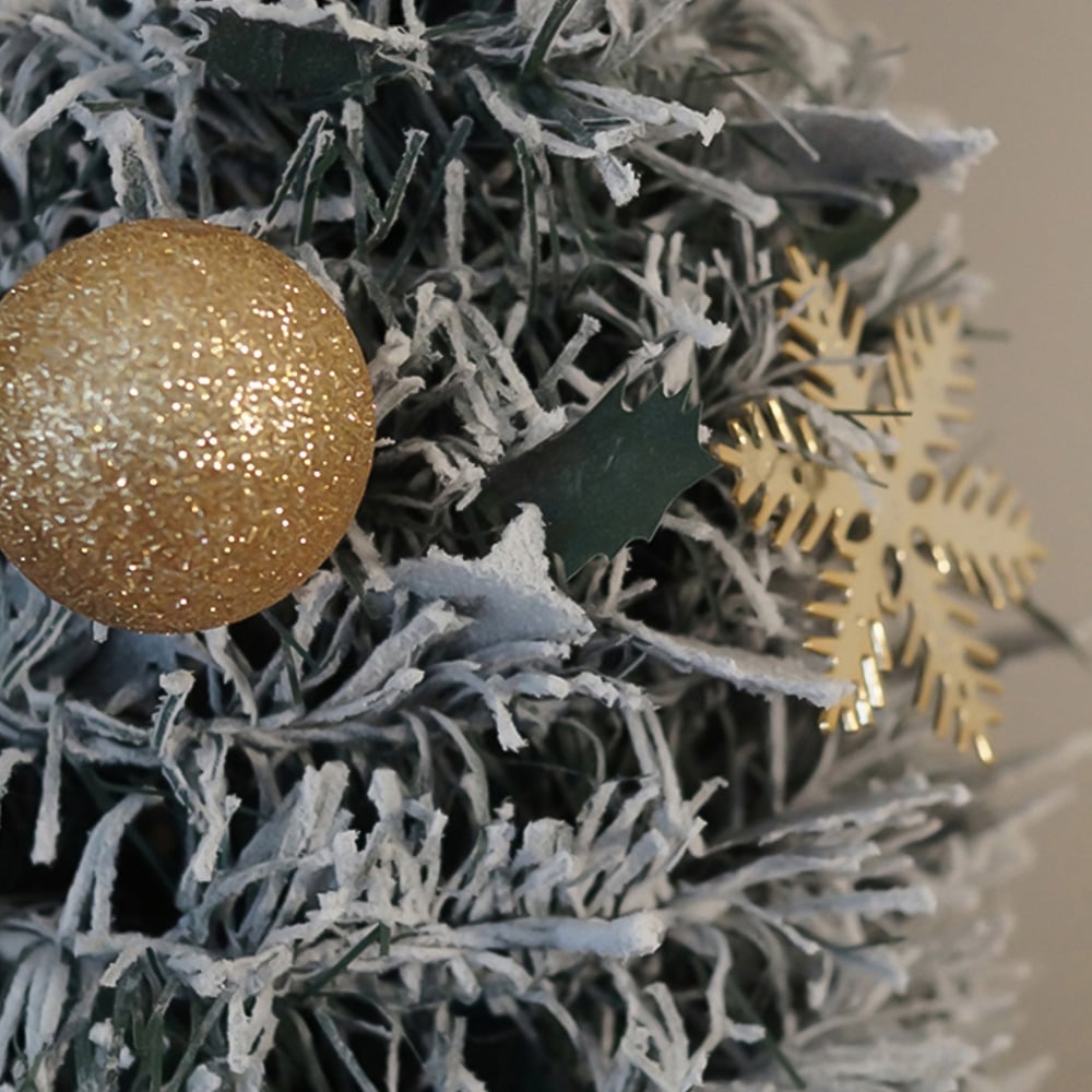 Xmas Haus Pop Up Pre Lit Snowy Artificial Christmas Tree 7ft Image 5