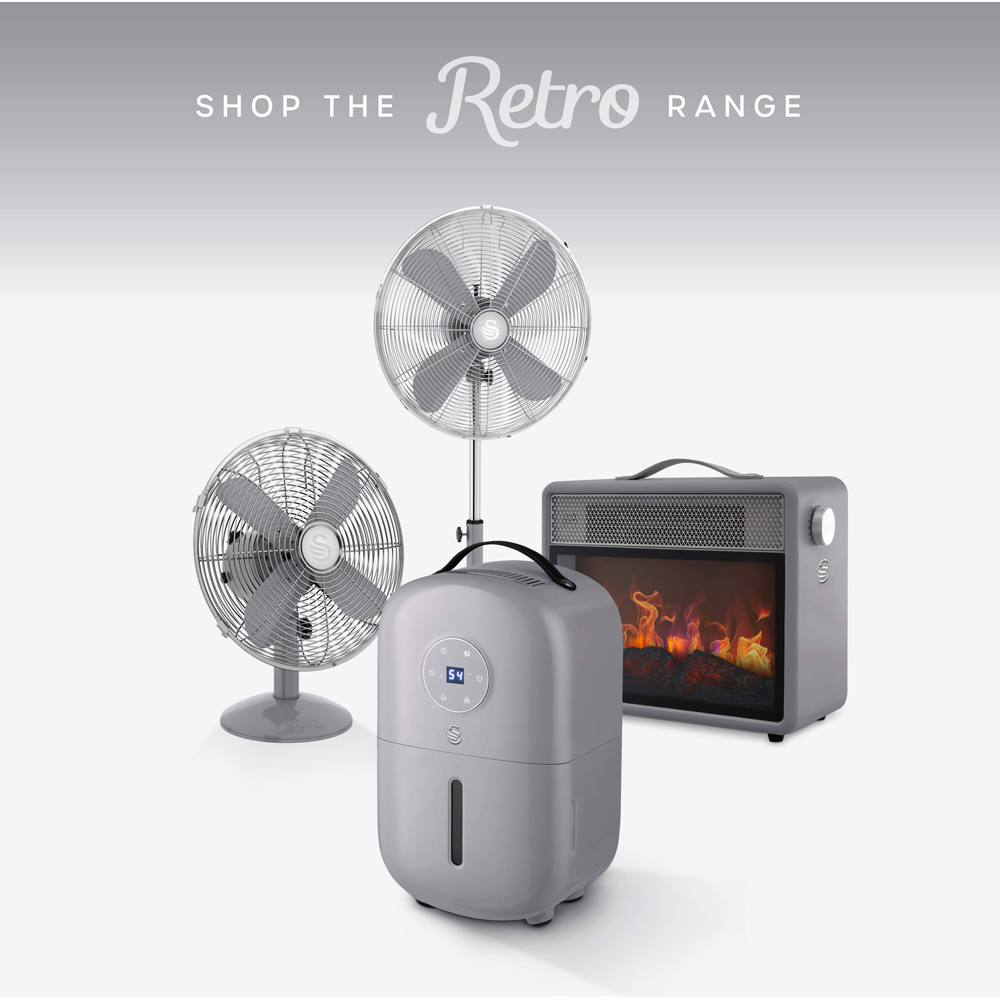 Swan Retro 5L Dehumidifier with 24 Hour Timer and 1.5 Water Tank Image 7