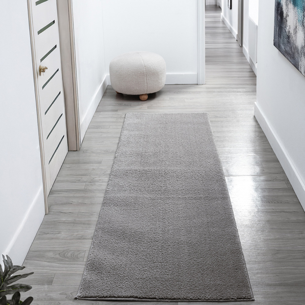 Desire Rugs Comfy Dark Grey Anti Slip Felt Backing Rug 60 x 100cm Image 7