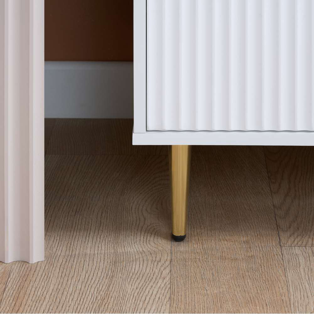 Birlea Zara 2 Door Fluted White Wardrobe Image 3