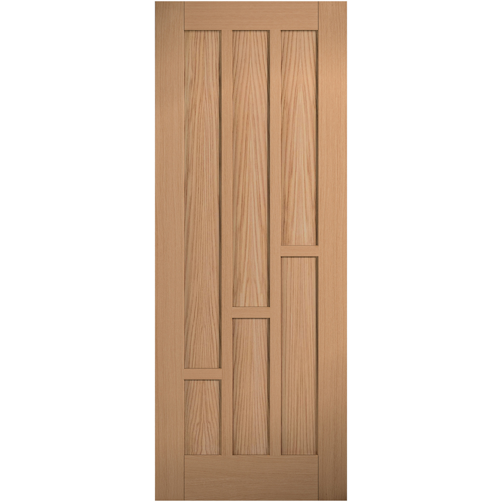 LPD Doors Coventry Oak Pre-Finished 6 Panel Internal Fire Door 1981 x 686mm Image 1