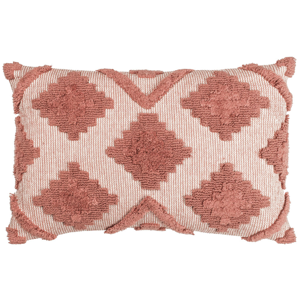 furn. Lamar Brick Geometric Tufted Cushion Image 1