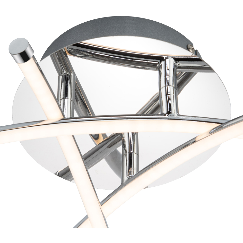 Cosylyte Hatton 3 Light Chrome LED Ceiling Light Image 5