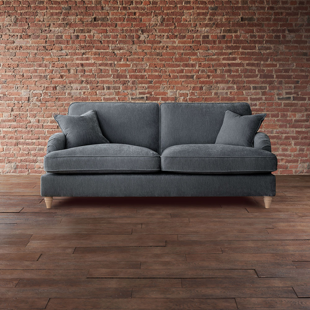 The Vienna 3 Seater Charcoal Sofa Image 4