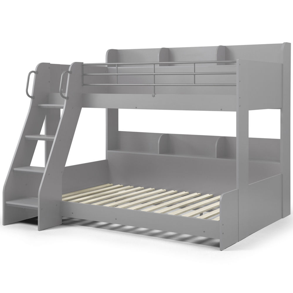 Julian Bowen Domino Light Grey Triple Sleeper Bunk Bed Image 2