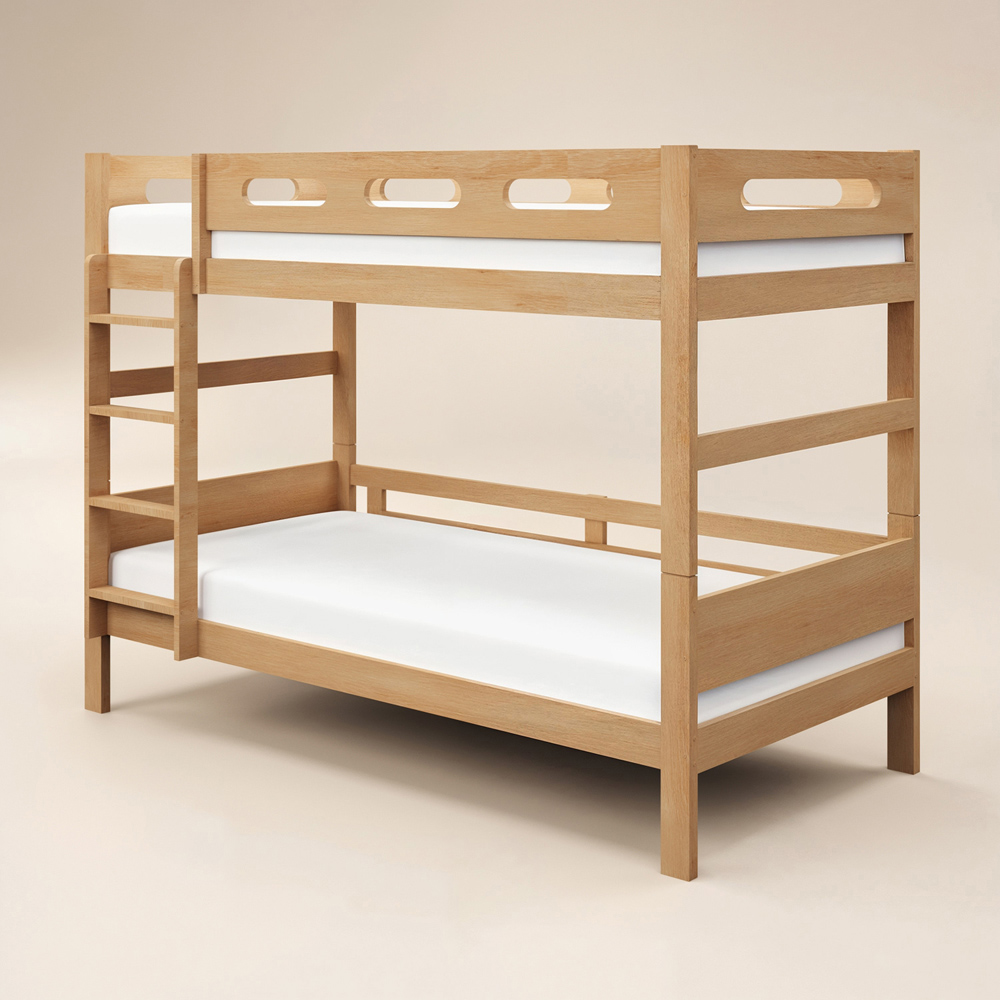 Flair Elijah Natural Detachable Wooden Bunk Bed Image 2