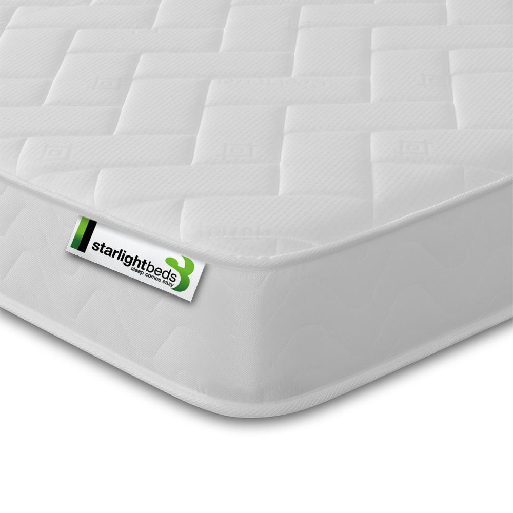 Starlight Beds Deluxe Small Double White Memory Foam with Spring Mattress Image 3