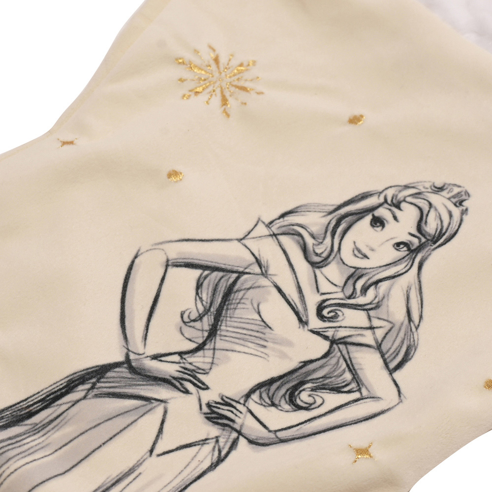 Disney Beige Aurora Christmas Stocking Image 3