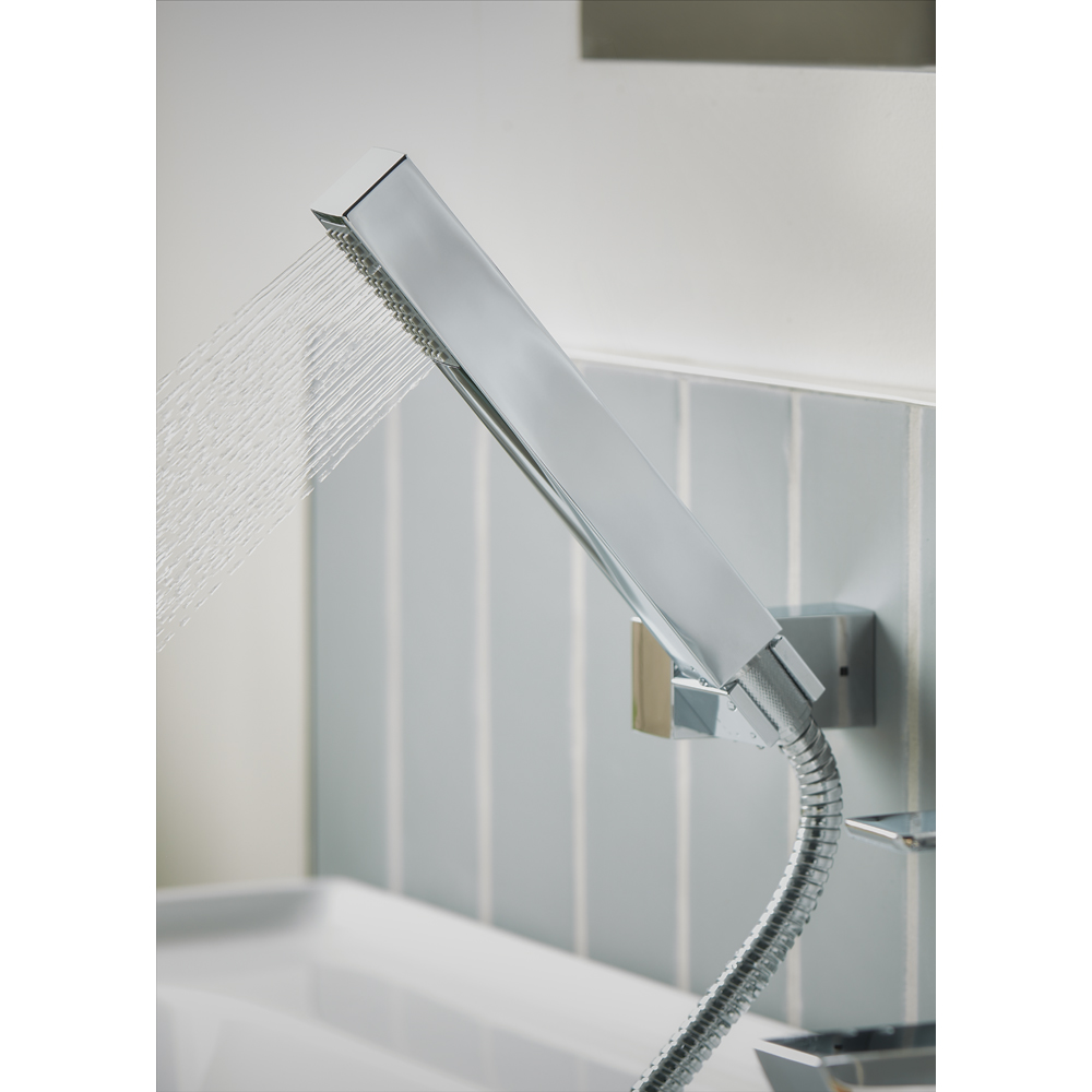 Bristan Cobalt Chrome Bath Shower Mixer Tap with Handset Image 4