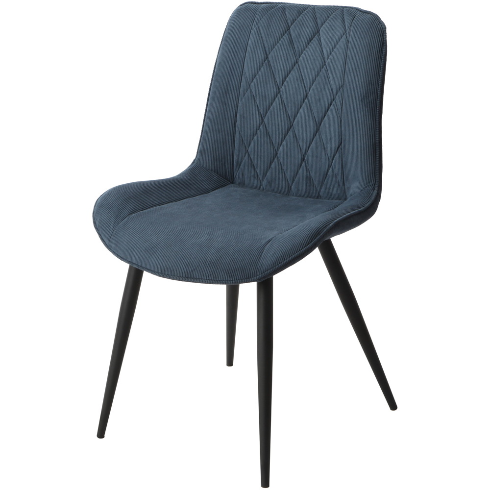 Core Products Aspen 4 Seater Round Dining Set White and Blue Image 5
