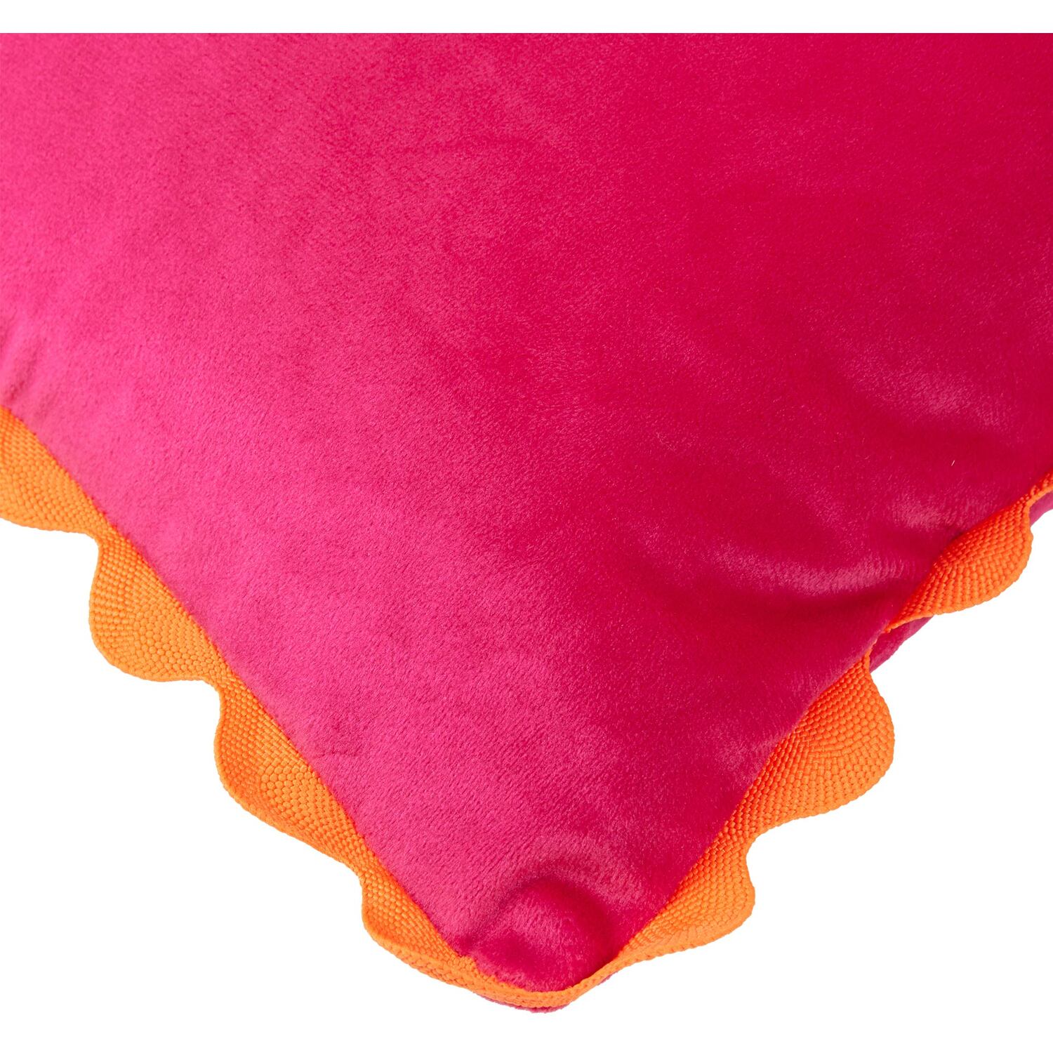 My Home Raya Scallop Edge Cushion - Pink Image 2