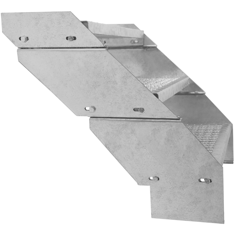 Monstershop 10 Section Adjustable Wide Galvanised Staircase 900mm Image 3