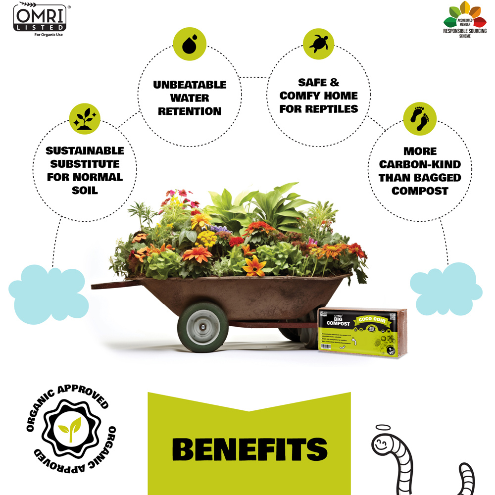 Coco & Coir Little Big Compost Coco Coir Compost 9L Image 4