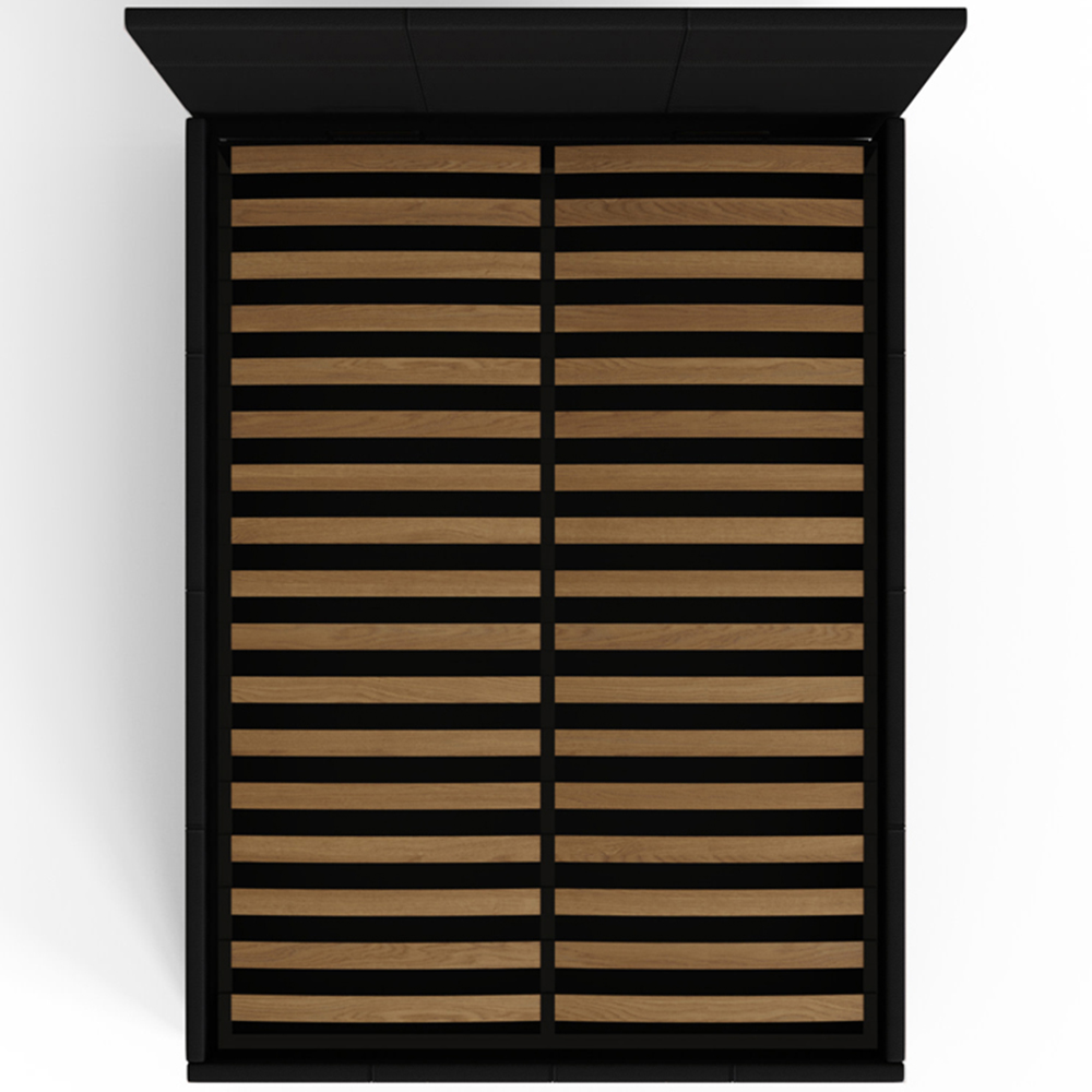 GFW King Size Black End Lift Ottoman Bed Image 7