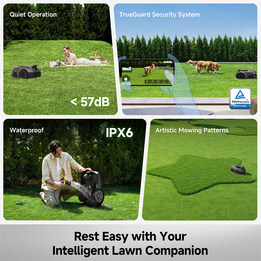 Mova ViAX 500 Wire Free Auto-Mapping with Virtual Boundaries Robotic Lawnmower Image 4