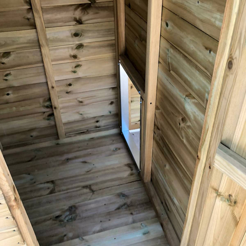 Benchmark Dog Kennel with Apex Roof - Single 12 x 4ft Premium Wood Range Image 3