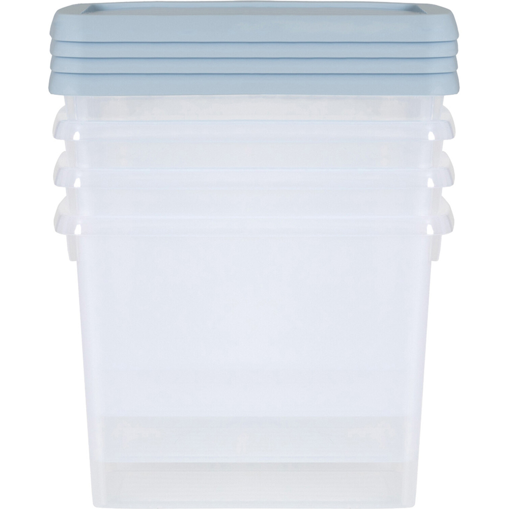 Pack of 4 Wham Storage Boxes Ice Blue Image 4