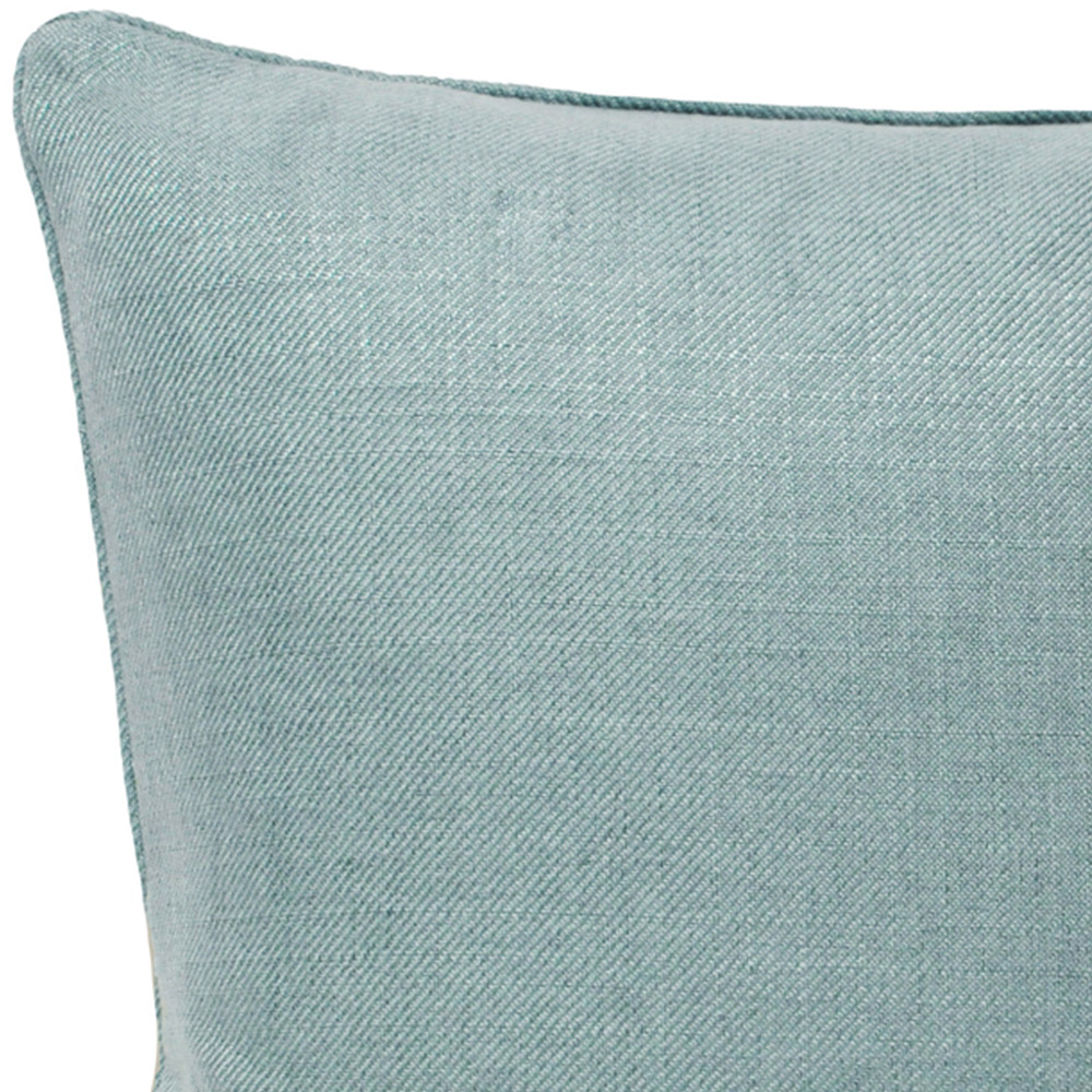 Paoletti Atlantic Duck Egg Twill Woven Cushion Image 2