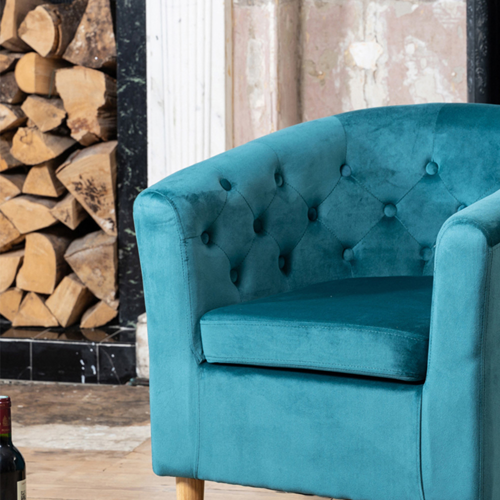 Artemis Home Clio Teal Accent Chair Image 2