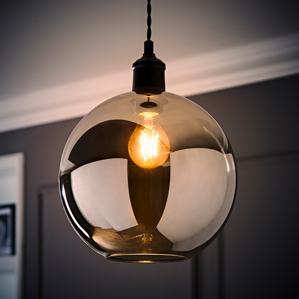 ValueLights Bellamy Smoke Easy Fit Glass Shade Image 6