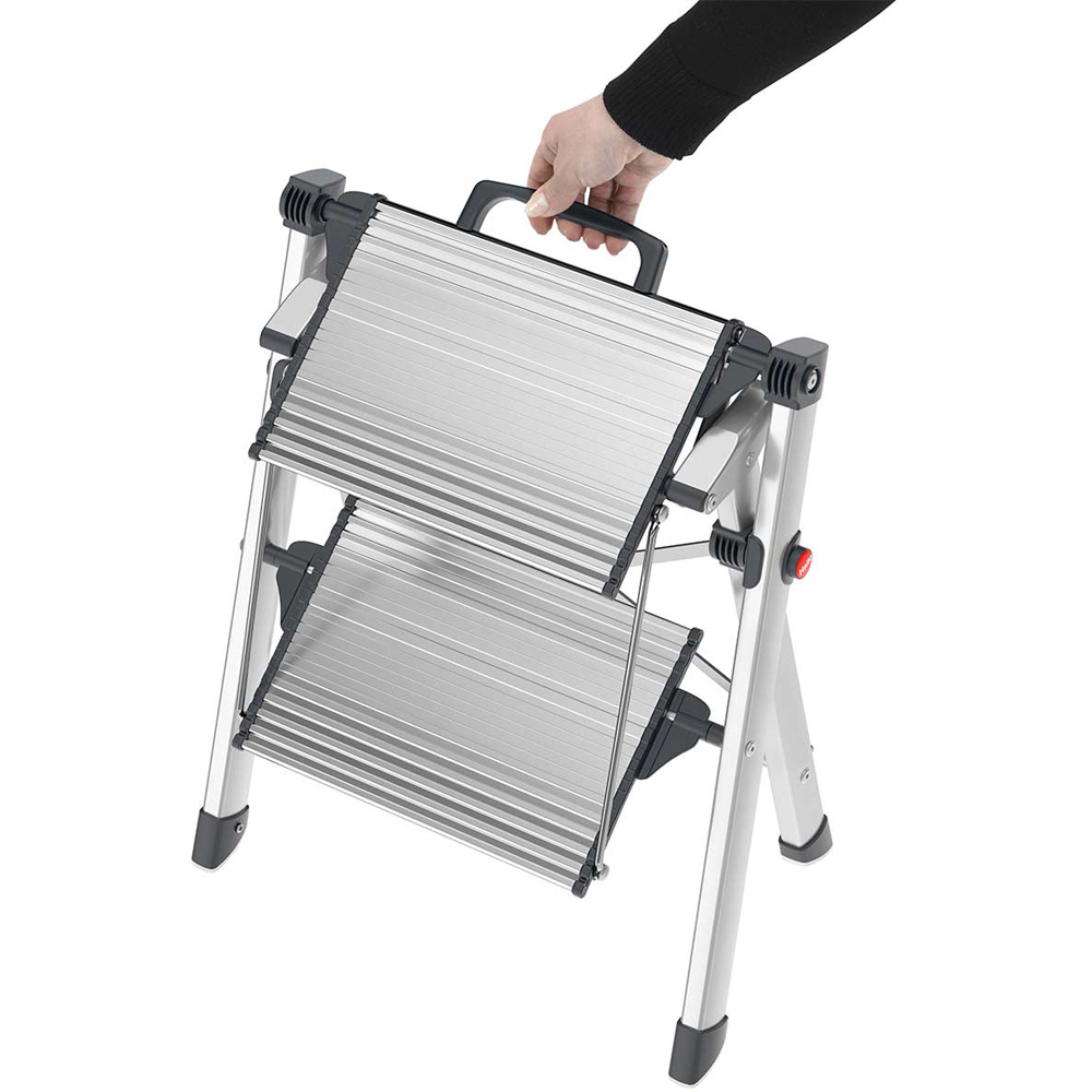 Hailo 4310-100 MK80 2 Step ComfortLine Aluminium Comfort Folding Step Image 5