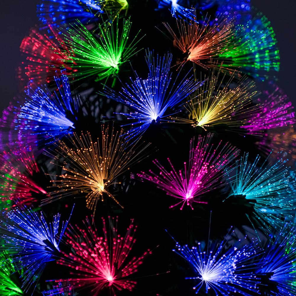 The Christmas Centre 170 Multicolour LED Green Fibre Optic Artificial Xmas Tree with Remote 5ft Image 5