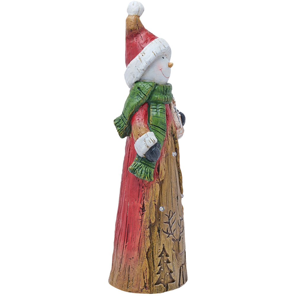 The Seasonal Gift Co. LED Snowman Wood Effect Christmas Decoration Image 2