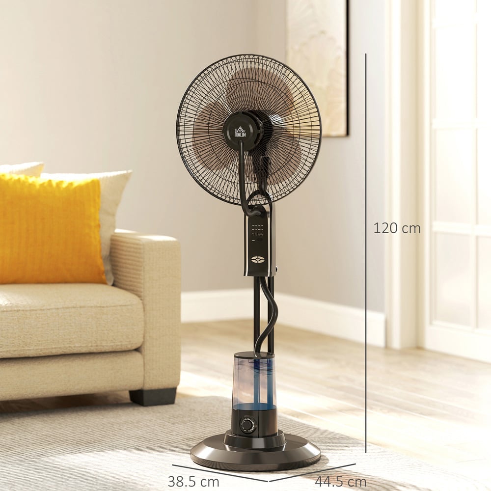 HOMCOM Oscillation Spray Misting Pedestal Fan 47 inch Image 9