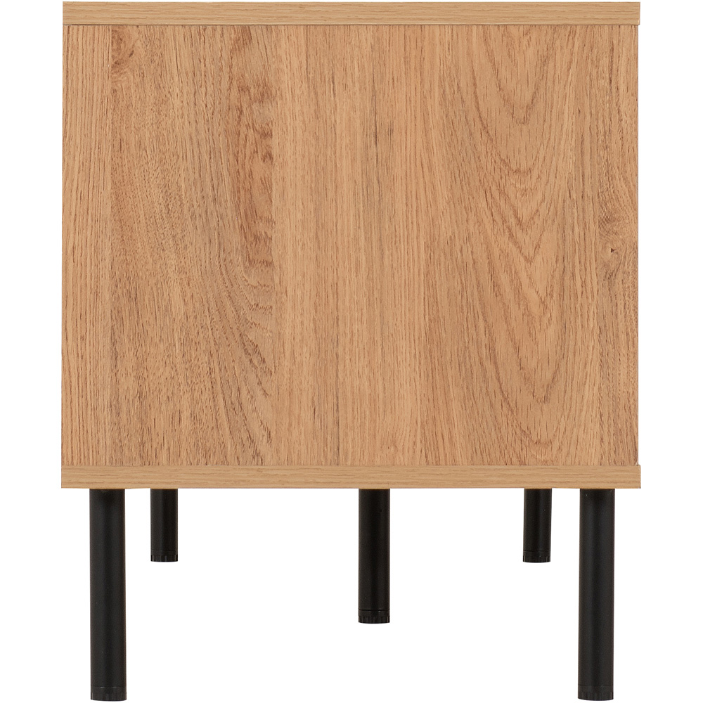 Seconique Leon 2 Door 2 Shelf Medium Oak Effect TV Unit Image 4