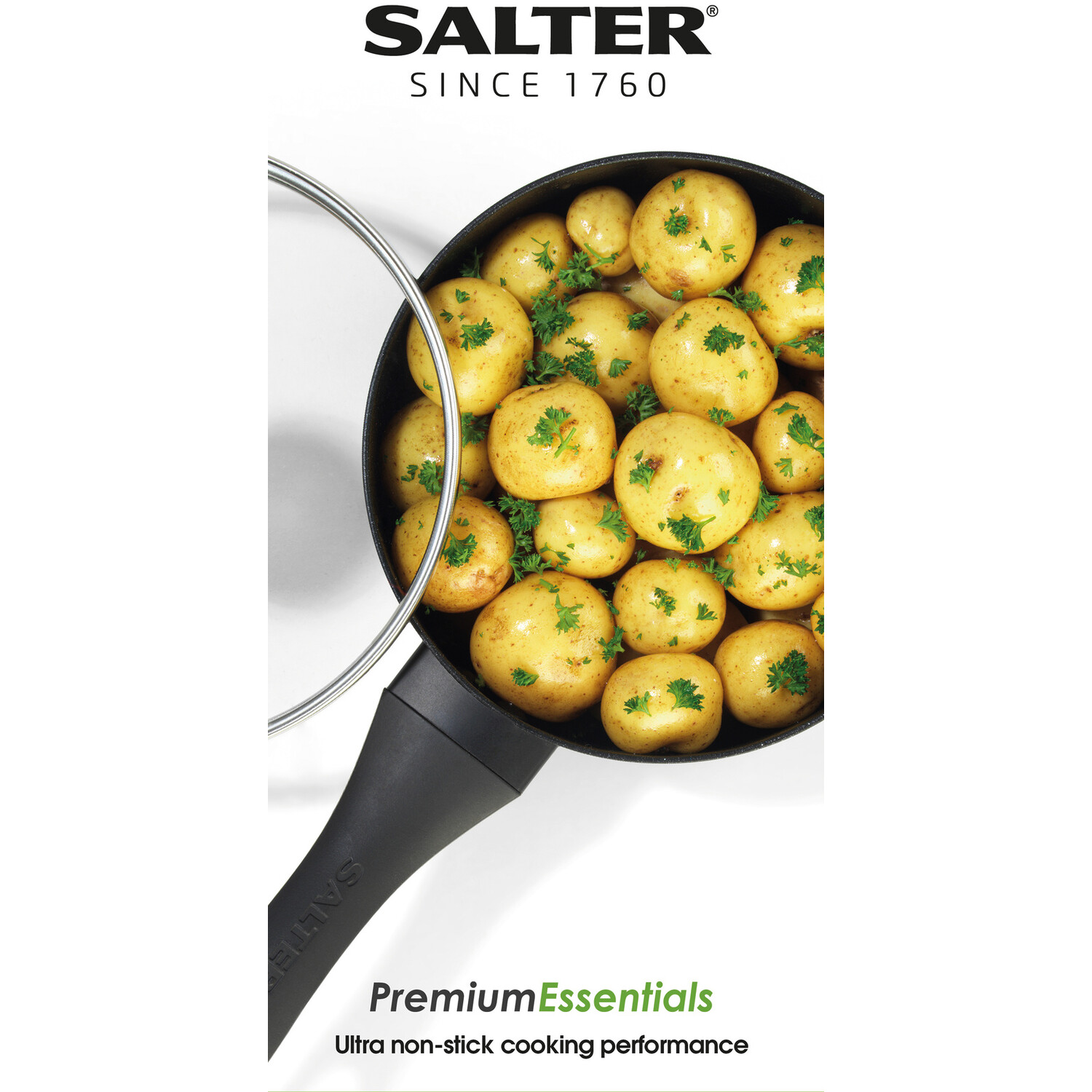 Set of 3 Salter Premium Essentials Saucepans - Black Image 10