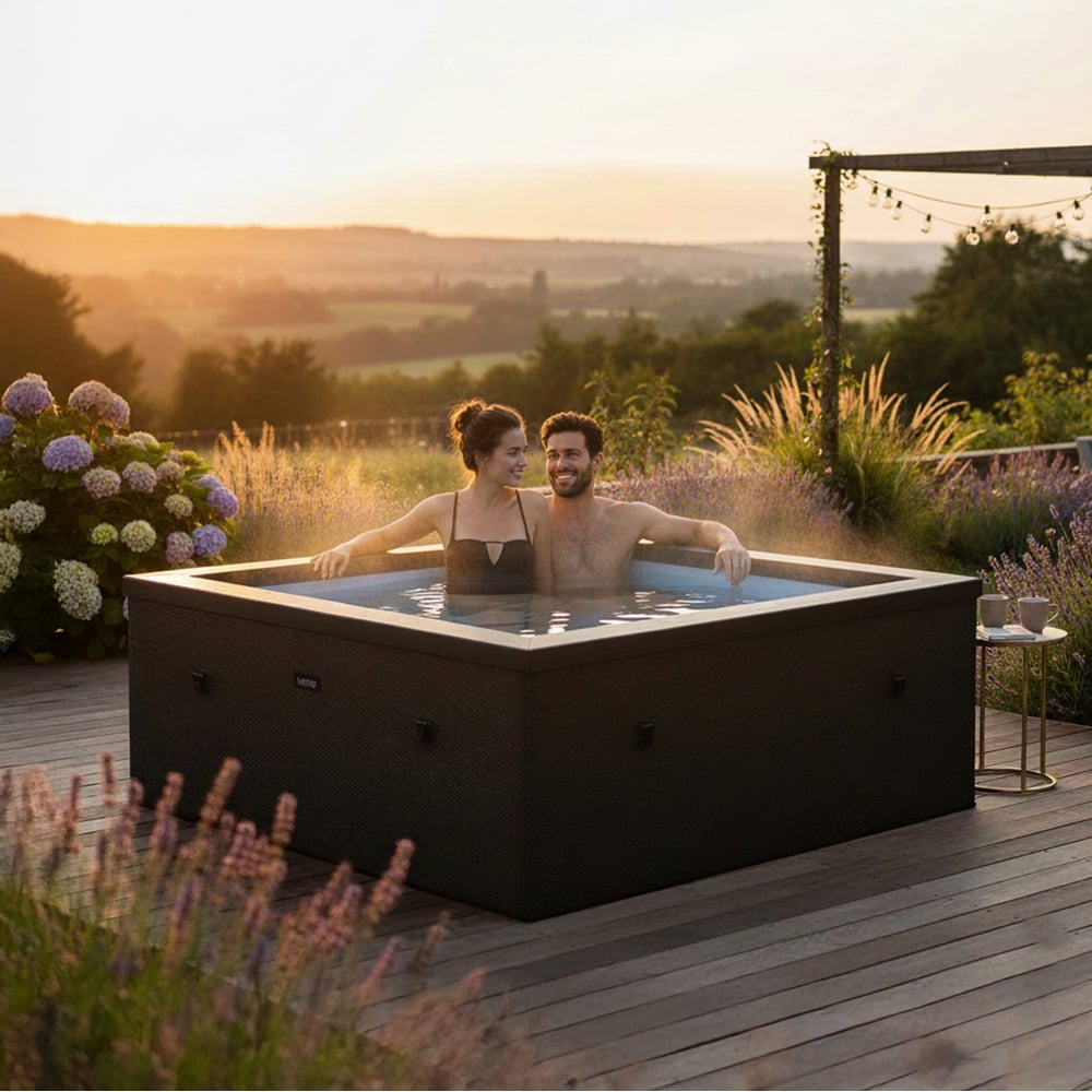 Wave Spas Garda 4 Person Flint Grey Eco Foam Hot Tub with EnergySave Bundle Image 2