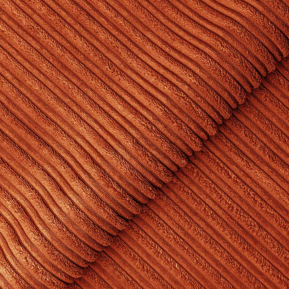 Luxor 5 Seater Orange Jumbo Cord Scatter Back Sofa Suite Image 5