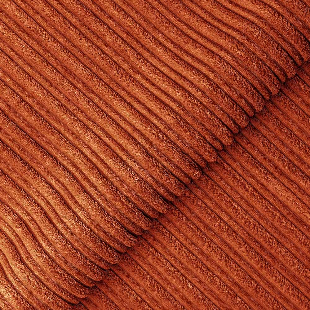 Luxor 4 Seater Orange Jumbo Cord Scatter Back Sofa Suite Image 5