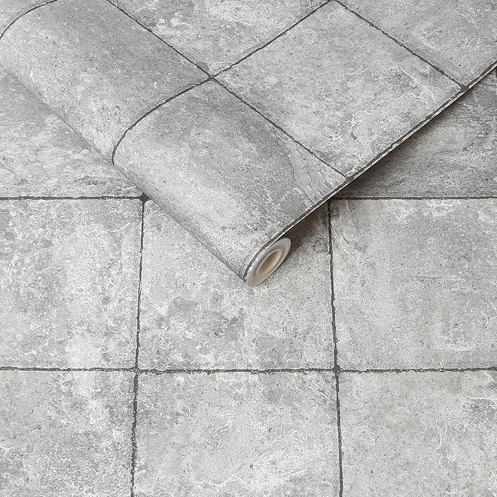 Superfresco Industrial Tile Concrete Wallpaper Image 2