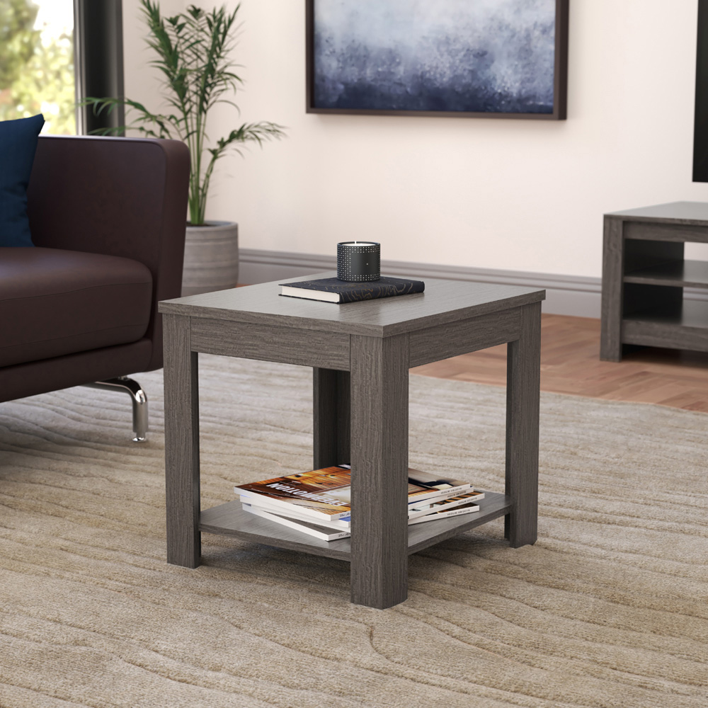 AVF Calibre Grey Oak Side Table Image 4