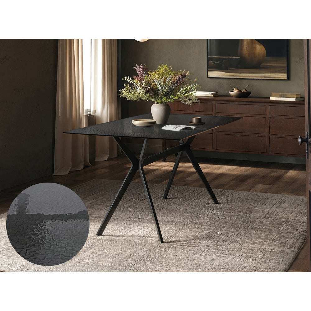 SOLACE+CO Emil Aiko 4 Seater Glass Dining Set Image 4
