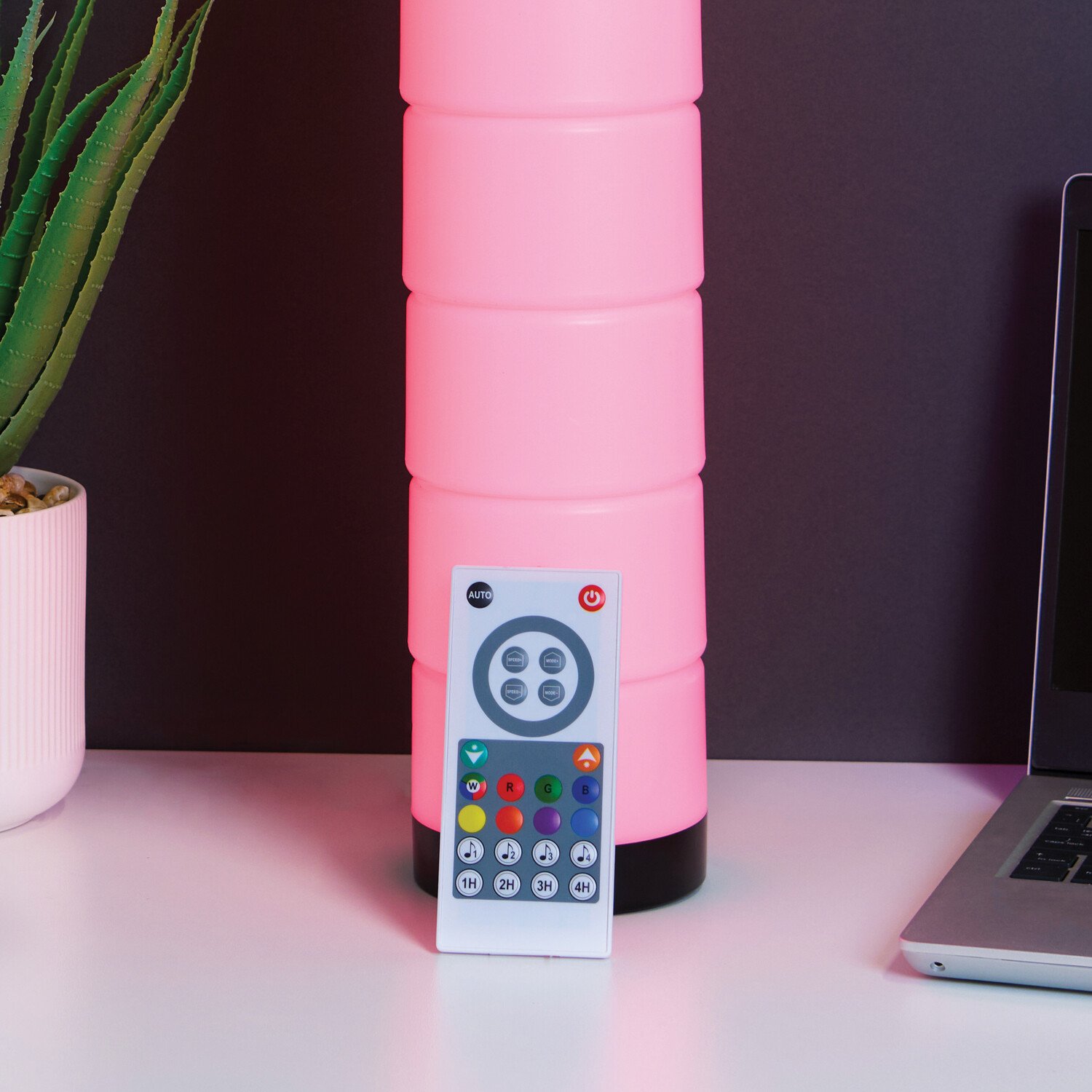 6 Piece Stackable Mood Light White Image 3