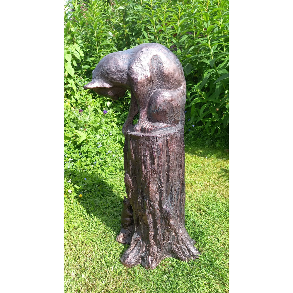 Inspirational Gifting Cat and Mouse Polystone Resin Garden Ornament Image 4