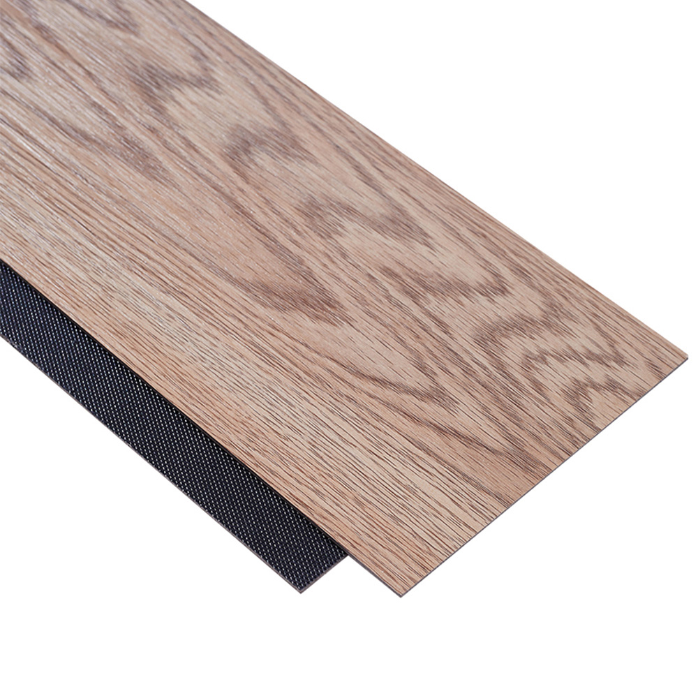 Living and Home Brown Rustic Wood Grain Rectangle PVC Flooring Self Adhesive 36 Pack Image 4