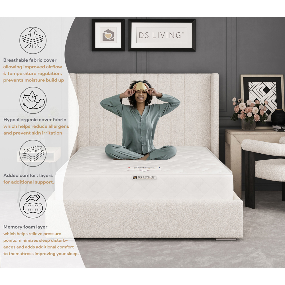 DS Living Glacier Bliss Single Gel Enhanced Bonnell Spring Mattress Image 6