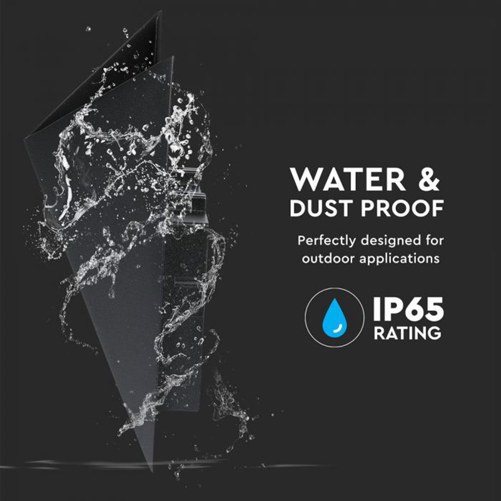 V-TAC Black Warm White LED Outdoor Wall Light Image 6